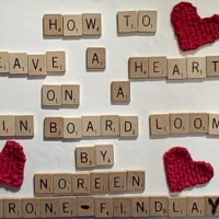 How to weave a heart motif on a pin board loom