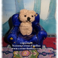 Knitted Comfort Bear by Noreen Crone-Findlay